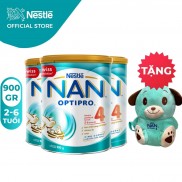 [Tặng 1 Balo Gấu Mèo] Combo 3 Lon Sữa Bột Nestle NAN Optipro 4 900gr/lon